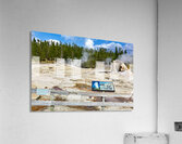 Giant Geyser erupts in Yellowstone National Park during daytime Acrylic Print