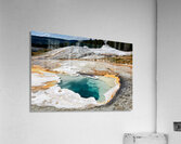 Heart Spring in Yellowstone National Park with blue water Acrylic Print