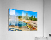 Visit abyss pool at yellowstone national park in usa Acrylic Print