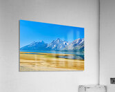 Mountains reflect in the water at Grand Teton National Park Acrylic Print