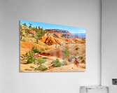 Horseback trip in Queens Garden at Bryce Canyon National Park Acrylic Print