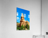 Rock formation towers over trees in Dixie National Forest Acrylic Print