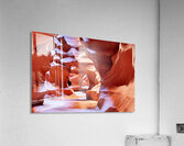 Exploring the winding paths of Antelope Slot Canyon in USA Impression acrylique