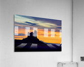 Sunset over monument valley in national park usa Acrylic Print