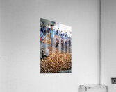 Young vendors sell onions in a market in Khiva Uzbekistan Acrylic Print