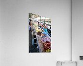 Market scene in Khiva Uzbekistan with fresh produce and people Acrylic Print