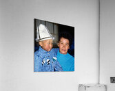 Uzbekistan mother and child in traditional attire during daytime Acrylic Print