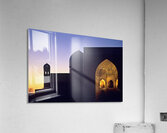 Sunset over registan in samarkand uzbekistan Acrylic Print