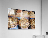 Dried seafood for sale in Hanoi street market Acrylic Print