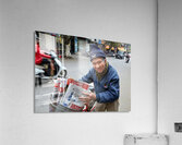 Man selling newspapers in Ho Chi Minh City Acrylic Print