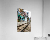 Locals near train tracks in Ho Chi Minh City Vietnam Acrylic Print