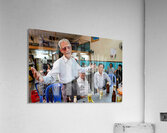 Men gather in Ho Chi Minh Vietnam for drinks and conversation Acrylic Print