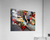 Fruit vendor sells fresh produce in Ho Chi Minh City Acrylic Print