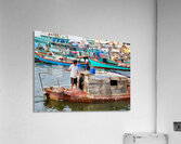 Fishing boat on water in Phu Quoc Vietnam during the day Acrylic Print