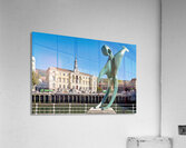 View of sculpture Conmemoracion al dia del Mar in Bilbao Acrylic Print