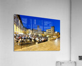 Piazza Grande at sunset offers dining and socializing in Arezzo Impression acrylique