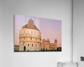 Pisa Tuscany landmarks at sunset in Square of Miracles Acrylic Print