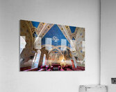 Inside the frescoed Sala del Consiglio in Volterra Tuscany Acrylic Print