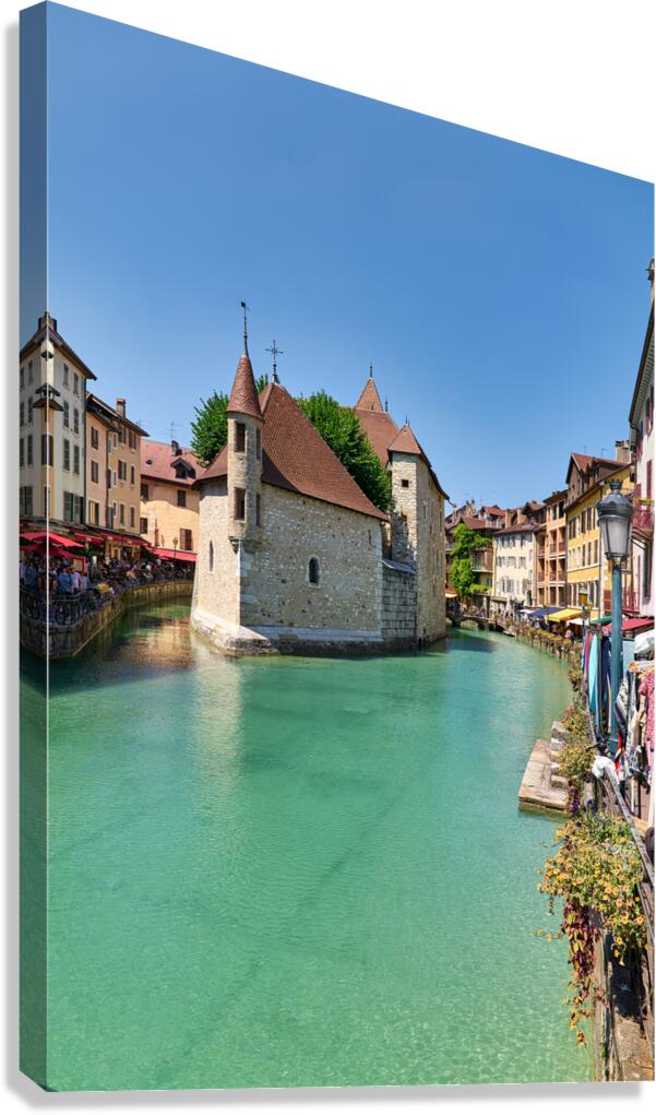 Annecy Haute Savoie France. The Palais de lIsle and Thiou river