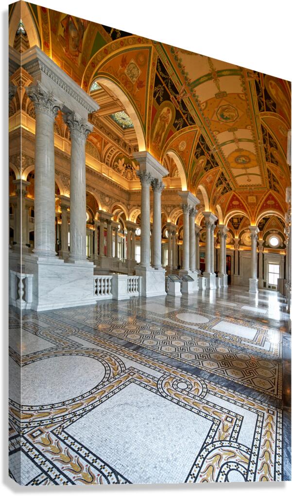 Inside the Library of Congress. Washington D.C.