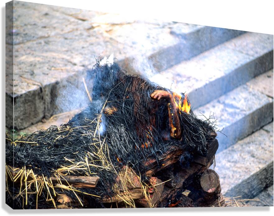 Nepal. Kathmandu. Cremation in Pashupatinath
