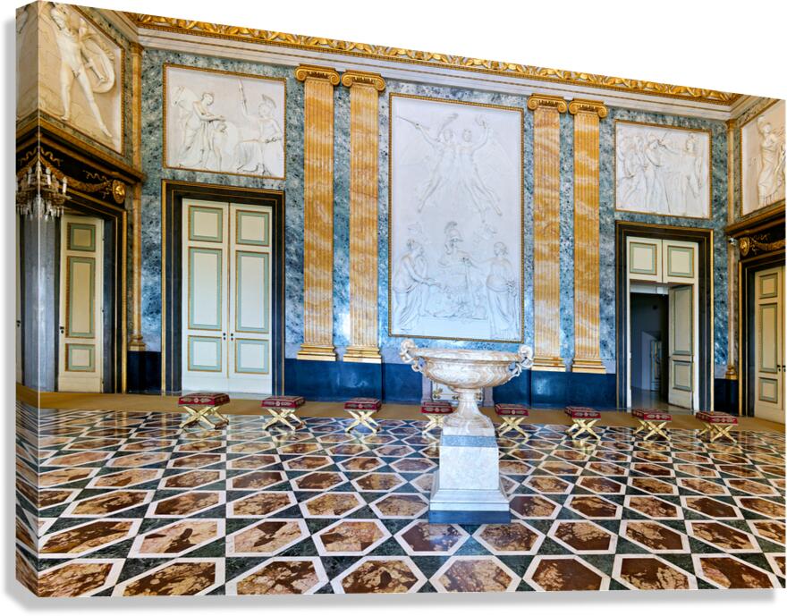 Caserta Campania Italy. The Royal Palace. The Hall of Mars