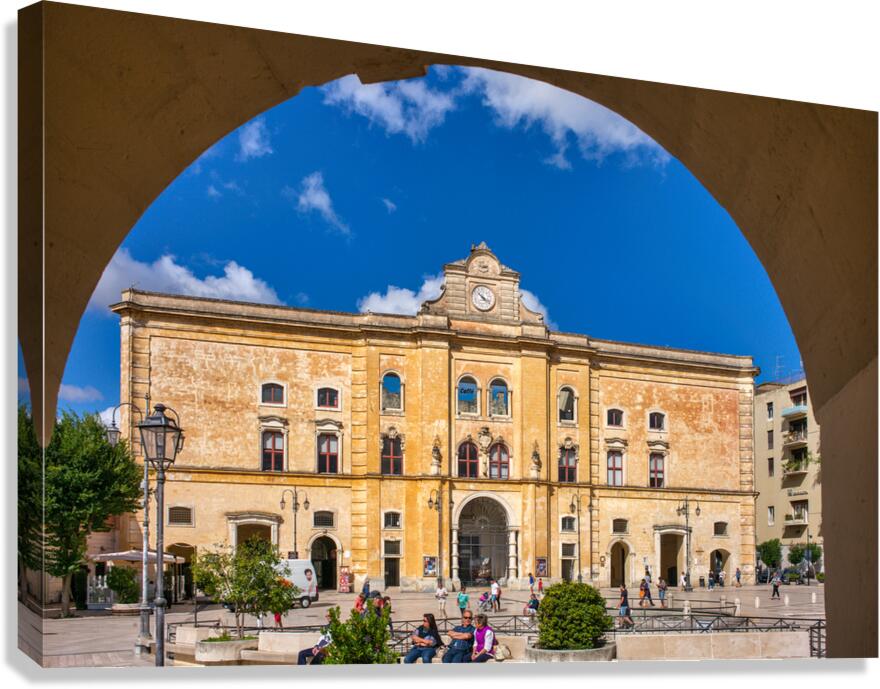 Matera Basilicata Italy. Piazza Vittorio Veneto