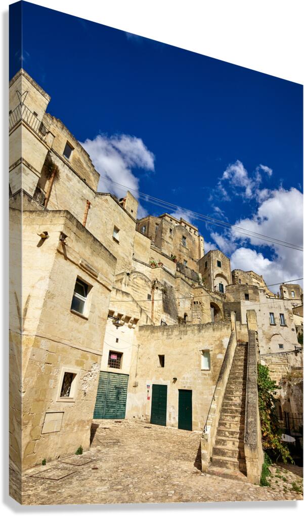 Matera Basilicata Italy. The alleys of the old town
