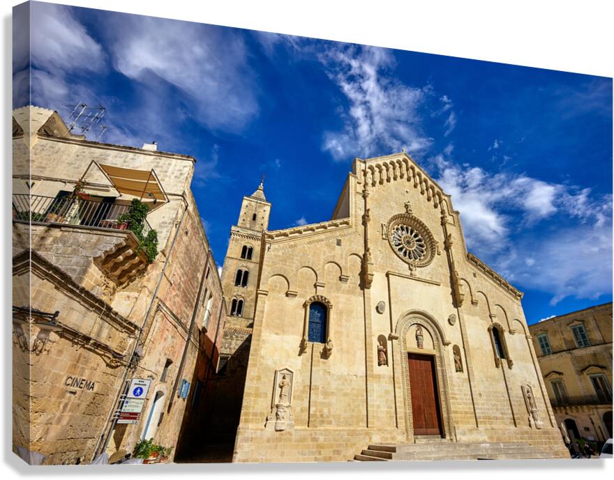 Matera Basilicata Italy. Basilica Pontificia Cattedrale di Maria Santissima della Bruna e SantEustachio