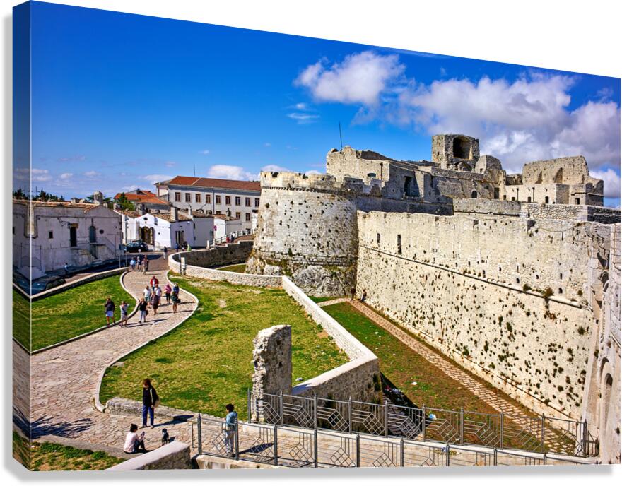 Apulia Puglia Gargano Italy. Monte SantAngelo. Castello Normanno Svevo Aragonese