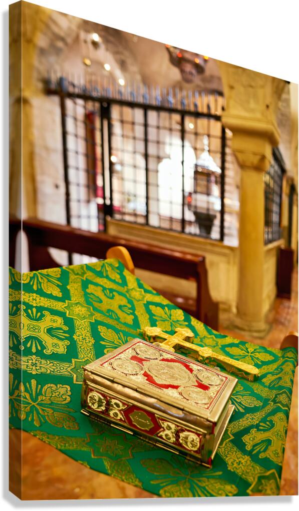 Apulia Puglia Italy. Bari. The Pontifical Basilica of Saint Nicholas. The Holy Bible