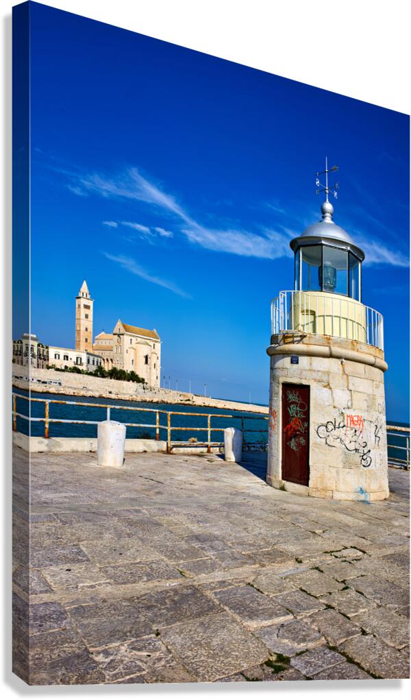 Apulia Puglia Italy. Trani. The lighthouse