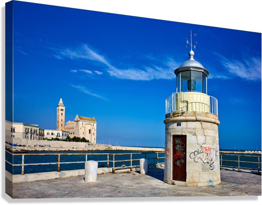 Apulia Puglia Italy. Trani. The lighthouse
