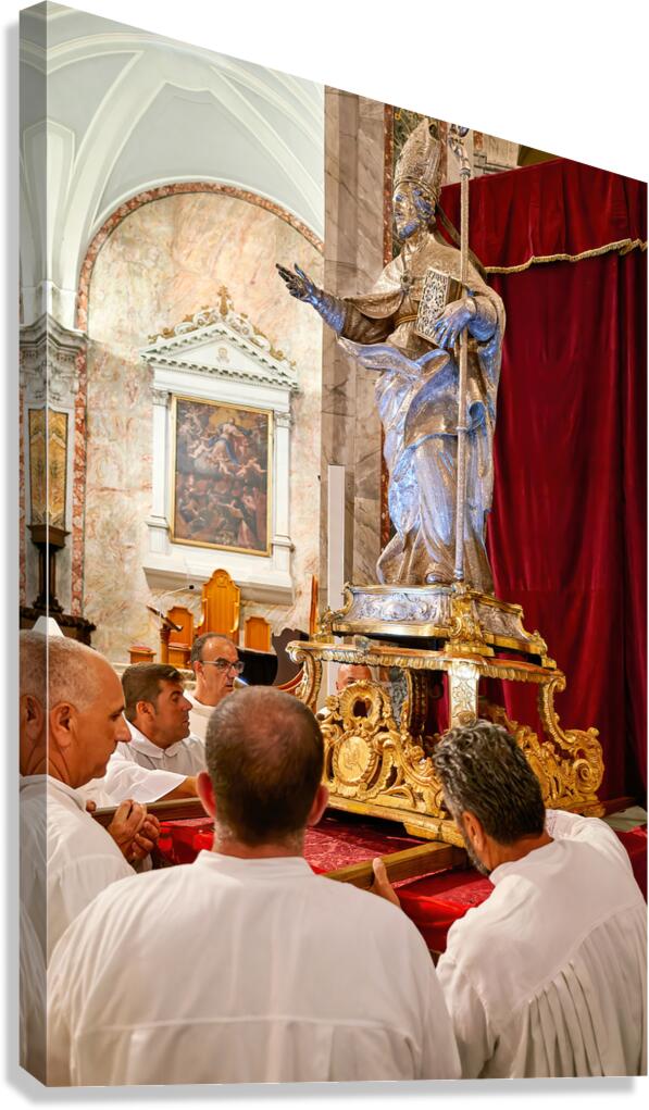Apulia Puglia Italy. Ostuni. Festival of Saint Orontius. Procession with the statue of the Saint