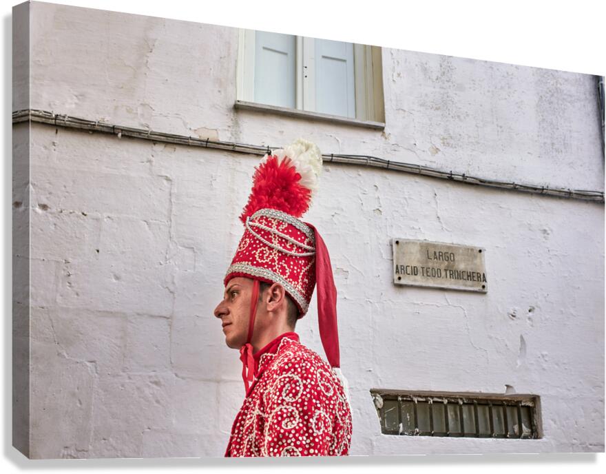 Apulia Puglia Italy. Ostuni. Festival of Saint Orontius. The cavalcata a procession of horses in the streets of the town