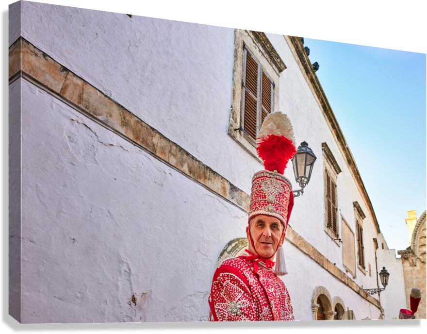 Apulia Puglia Italy. Ostuni. Festival of Saint Orontius. The cavalcata a procession of horses in the streets of the town