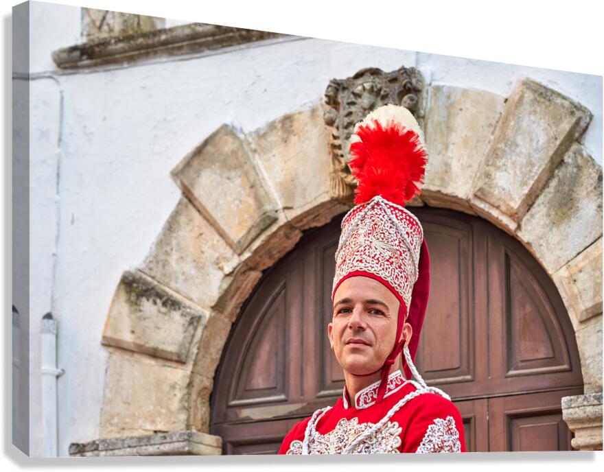 Apulia Puglia Italy. Ostuni. Festival of Saint Orontius. The cavalcata a procession of horses in the streets of the town