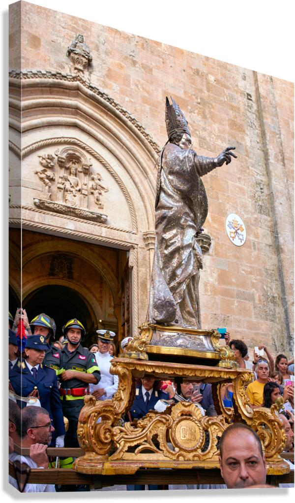 Apulia Puglia Italy. Ostuni. Festival of Saint Orontius. Procession with the statue of the Saint