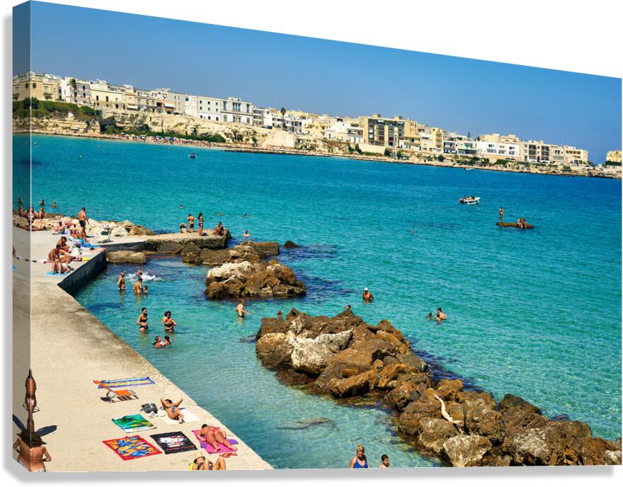 Apulia Puglia Salento. Italy. Otranto. The beach