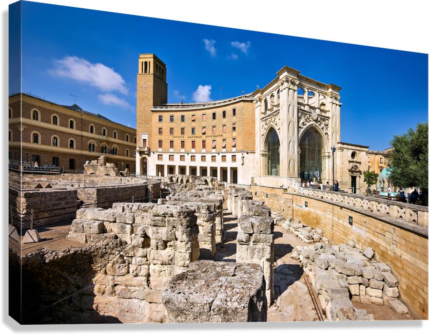 Apulia Puglia Salento Italy. Lecce. The Roman amphitheatre