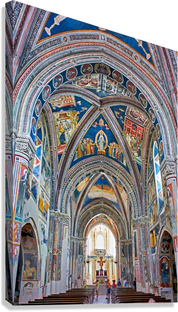 Salento. Apulia Puglia Italy. Galatina. Santa Caterina dAlessandria church. Frescoes by Francesco dArezzo