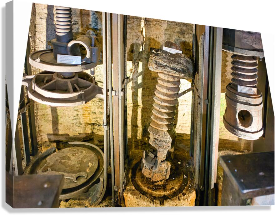 Salento. Apulia Puglia Italy. Gallipoli. Old olives crusher. Frantoio Oleario Ipogeo di Palazzo Granafei