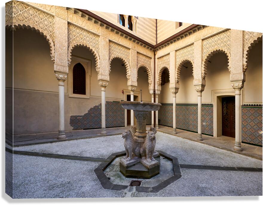 Bologna Italy. Rocchetta Mattei is a fortress located in the northern Apennines