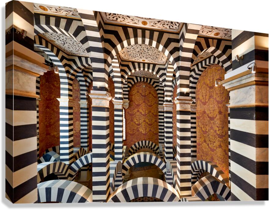 Bologna Italy. Rocchetta Mattei is a fortress located in the northern Apennines