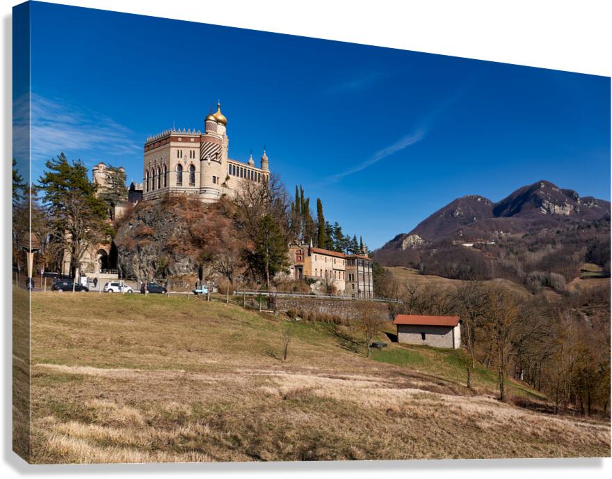 Bologna Italy. Rocchetta Mattei is a fortress located in the northern Apennines