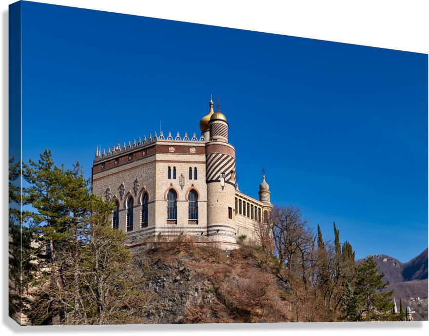 Bologna Italy. Rocchetta Mattei is a fortress located in the northern Apennines