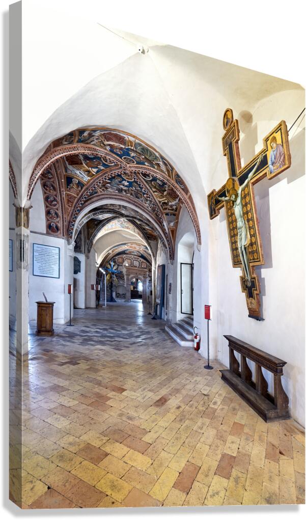 Montefalco Umbria Italy. San Francesco Church frescoed by Benozzo Gozzoli
