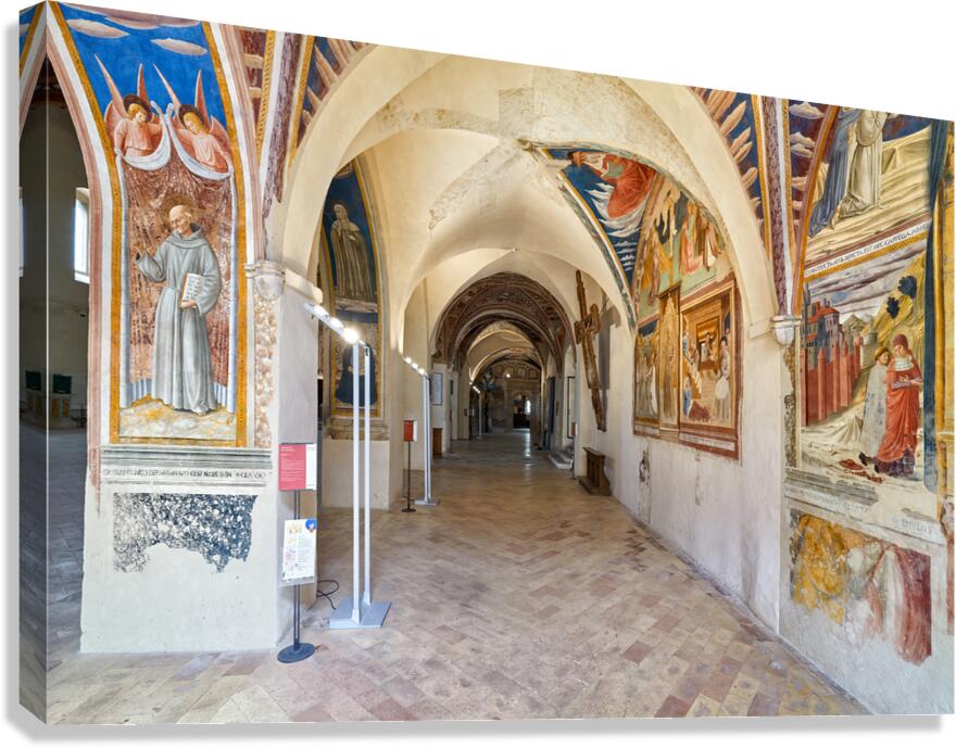 Montefalco Umbria Italy. San Francesco Church frescoed by Benozzo Gozzoli