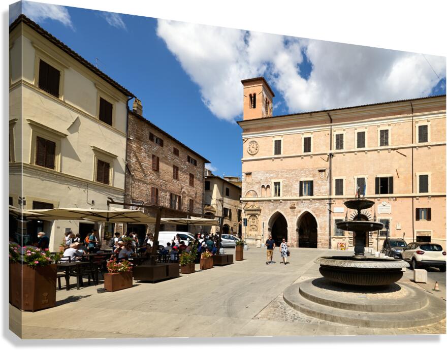 Spello Umbria Italy. Piazza della Repubblica