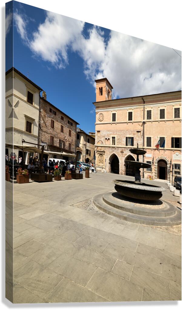 Spello Umbria Italy. Piazza della Repubblica